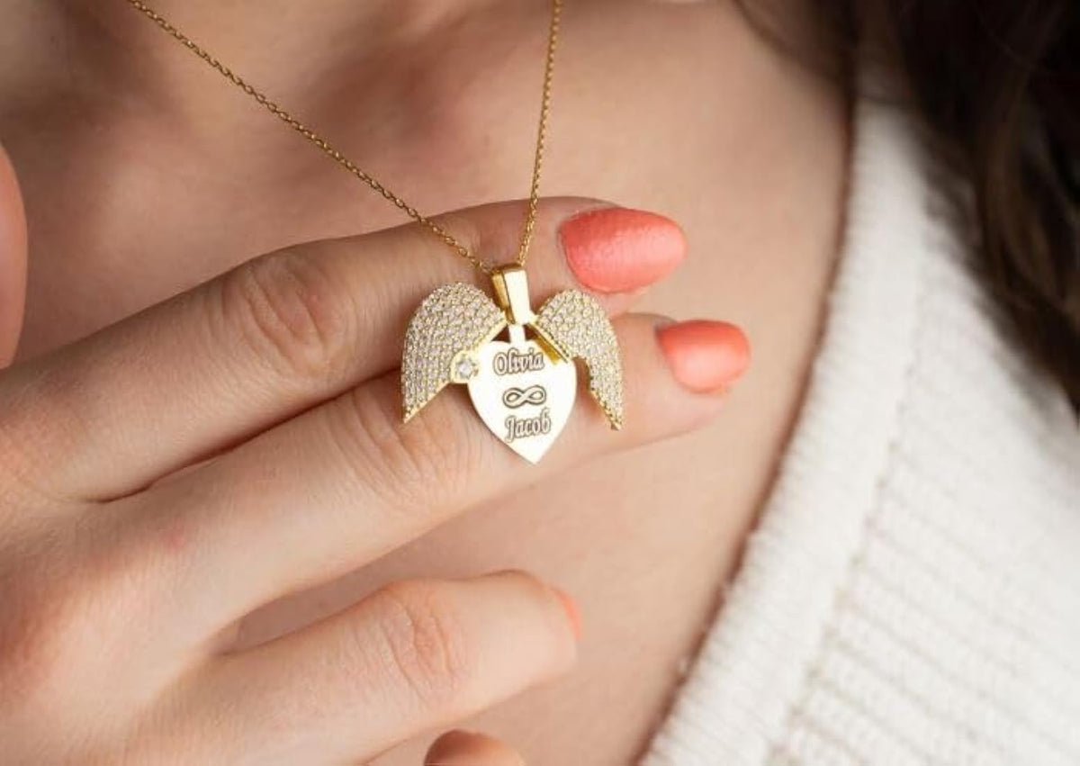 Heart Personalized  Open Close Necklace