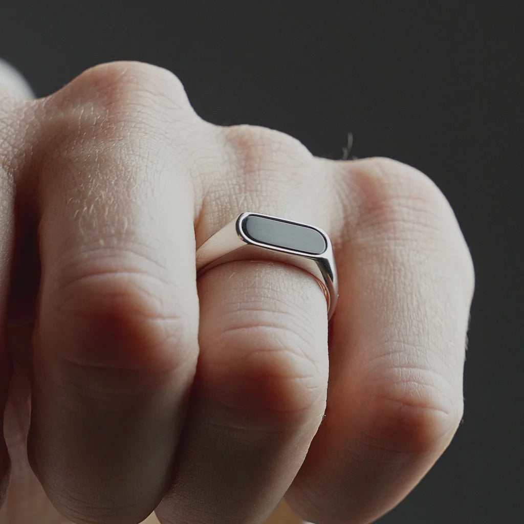 SILVER ITALIAN RING