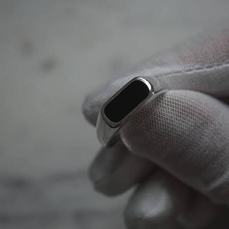 SILVER ITALIAN RING